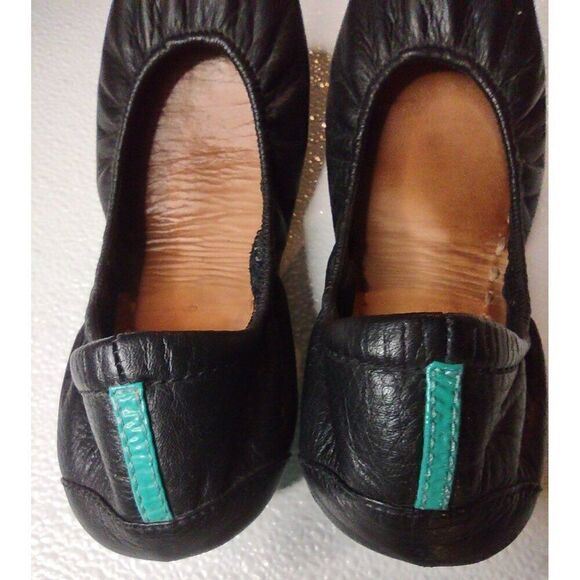 Tieks By Gavrieli Matte Black Leather Ballet Flats Size 8 - Picture 12 of 13